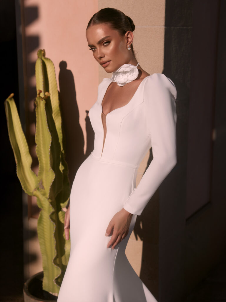 Trouwjurk Bianco Evento Nigrina bij Bruidsmode Outlet