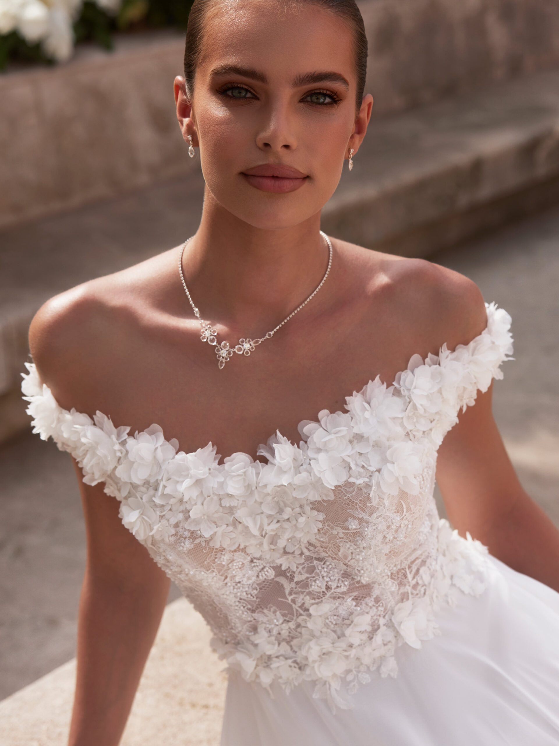 Trouwjurk Bianco Evento Milagros bij Bruidsmode Outlet