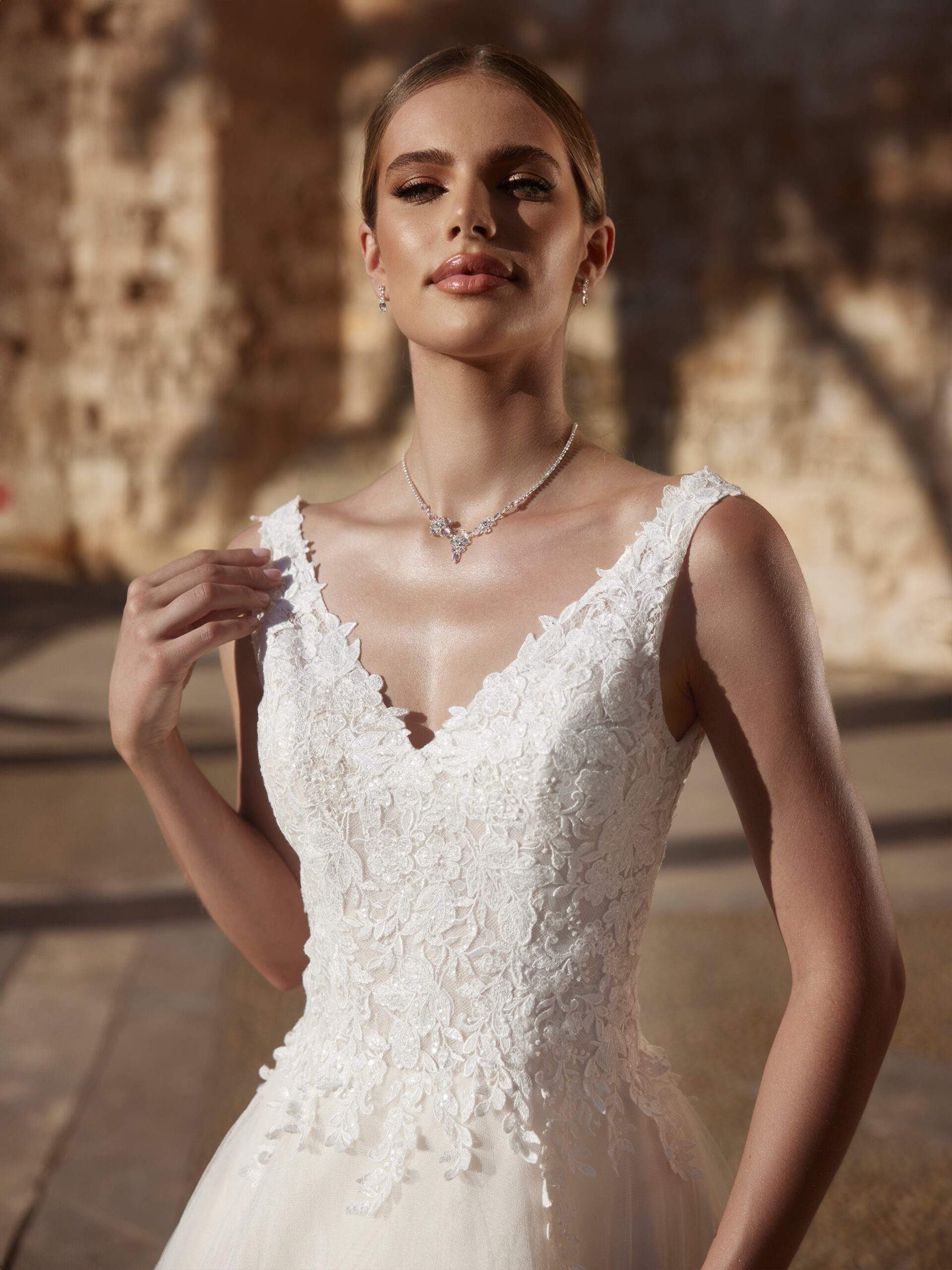 Trouwjurk Bianco Evento Valeria bij Bruidsmode Outlet