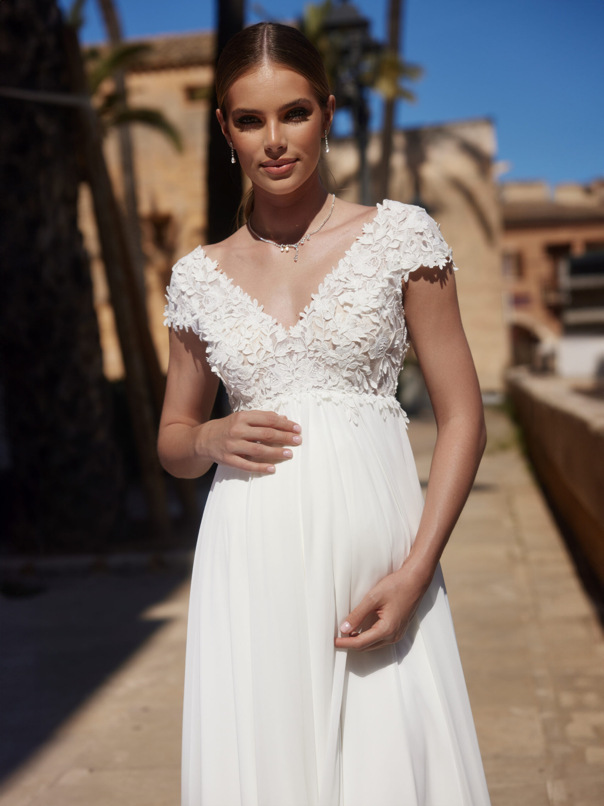 Trouwjurk Bianco Evento Yasmina bij Bruidsmode Outlet
