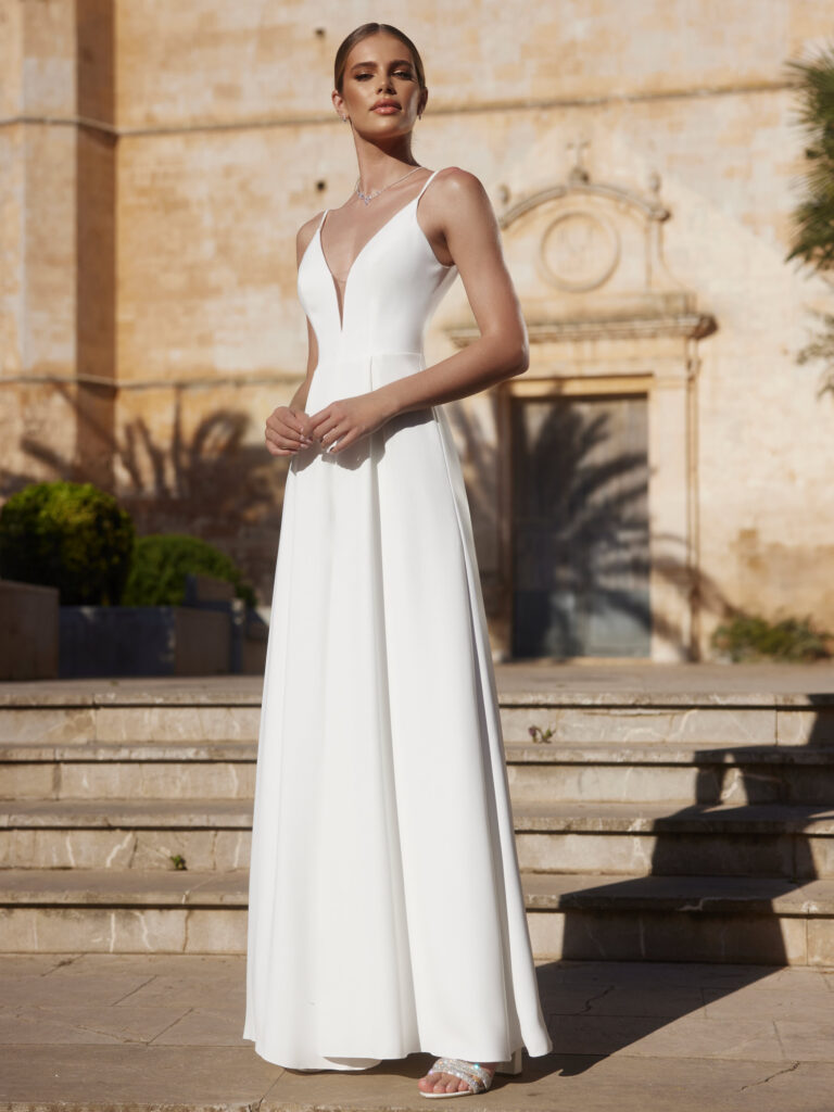 Bruidsjumpsuit Bianco Evento Liv bij Bruidsmode Outlet